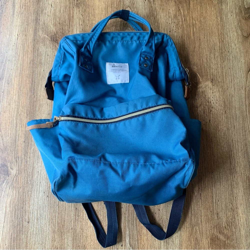 Anello Blue Teal Canvas Backpack